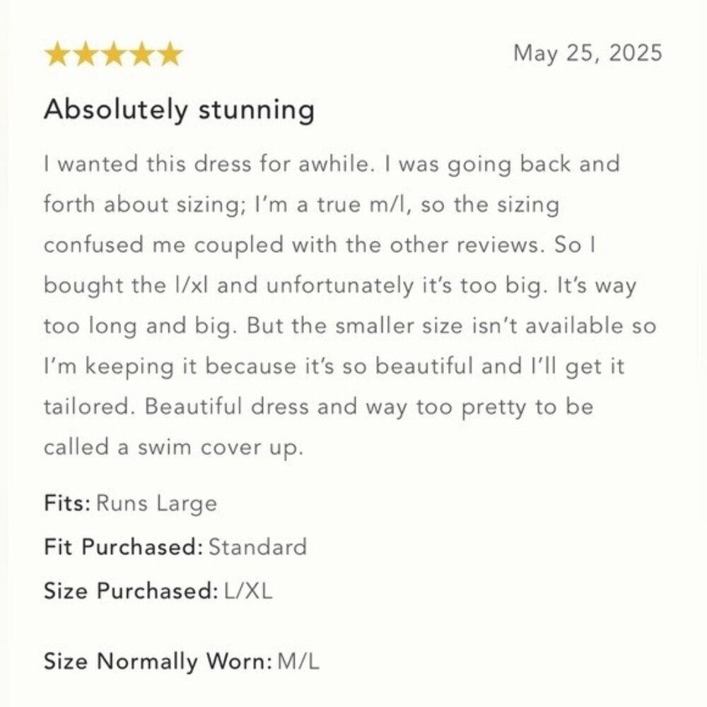 NWT Size M/L- PQ Swim Tiered Ruffle Maxi Dress (NWT US$ 165) - Picture 8 of 16